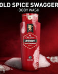 Old Spice Refreshing Body Wash for Men, 3X Defense, 24/7 Shower Fresh with Long Lasting Scent, Red Collection, Swagger with Cedarwood Scent, 24 oz (Pack of 2)
