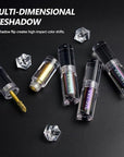 MAKI YIKA Glitter Eyeshadow Silver Multichrome Eyeshadows Long Lasting, Metallic Chameleon Eye Shadow Smudgeproof Holographic Eye Topper Glitters (#8 Dream)