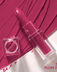 COVERGIRL Clean Lip Color, Plum Isle, Satin Finish, Squalane, Avocado & Aloe, Carmine-Free, Non-Drying, 0.12oz