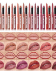 12Pcs Matte Lipstick + Lip Liner Pens Lip Combo Sets, Creamy Matte Lip Makeup Kit Long-Lasting Waterproof, Smudge-Proof Highly Pigmented Formula, Neutral & Nude Shades Makeup Set (Everyday Nudes Set)