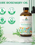 EVOKE OCCU Rosemary Oil for Hair Growth, Nourishing Scalp, Relieving Hair Loss & Reducing Dandruff - 4 Fl Oz