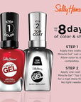 Sally Hansen Miracle Gel, Rhapsody Red, Long Lasting, Gel-Like Formula, No UV Lamp Needed, Opaque, Shiny Red Nail Polish
