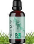 Pure Rosemary Oil for Hair Skin and Nails - 100% Pure Undiluted Rosemary Essential Oil with Dropper for Topical Uses Aromatherapy Diffusing and Home and Beauty DIYs - Vegan and Cruelty Free (1 Fl Oz)