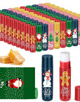 100 Pcs Christmas Lip Balm Lip