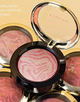 KIMUSE Baked Blush, Lighting Glow Marbleized Blush Powder Face