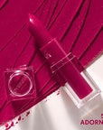 COVERGIRL Clean Lip Color, Adorned, Satin Finish, Squalane, Avocado & Aloe, Carmine-Free, Non-Drying, 0.12oz