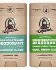 Dr. Squatch Natural Deodorant for Men - Odor-Squatching Aluminum Free - Rainforest Rapids & Cool Fresh Aloe (2.65 oz, 2-Pack)