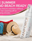 NYK1 Self Tanner Mousse Sunless Tanner (250ml) AWARD WINNING Self Tan Tanning Mousse Natural Tanning Lotion Self Tanner For Face and Body Tan - Self Tanning Lotion For Streak Free Fake Tan Bronzer