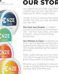 NZE Caffeine Nootropic Pouches (Peppermint) - Nootropic Energy Pouches with 50mg Caffeine, Alpha GPC, L-Tyrosine & L-Theanine with No Sugar or Artificial Sweeteners - 15 Nicotine Free Pouches Per Can