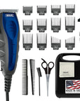 Wahl USA Self Cut Compact Corded Clipper Personal Haircutting Kit with Adjustable Taper Lever, and 12 Hair Clipper Guards for Clipping, Trimming & Personal Grooming – Model 79467