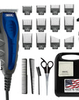 Wahl USA Self Cut Compact Corded Clipper Personal Haircutting Kit with Adjustable Taper Lever, and 12 Hair Clipper Guards for Clipping, Trimming & Personal Grooming – Model 79467