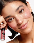Saie Dew Liquid Blush for Cheeks - Hydrating Cream Blush Stick with a Blendable + Buildable Formula - Skincare Infused Dewy Cheek Tint for a Natural Flush - Glowy Makeup Essential - Chilly (.40 oz)