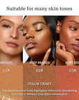 Bronzing Drops, Lightweight Non-greasy Liquid Bronzer for Face & Body, Glow Bronzing Serum for Flawless Skin & Radiant Finish (DEEP BRONZE)