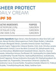 Seaweed Bath Co. Sheer Protect Daily SPF 30 Broad Spectrum Hybrid Sunscreen Cream, 3.4 Ounce, Sustainably Harvested Seaweed, Aloe, Green Tea