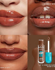 NYX Professional Makeup Lip IV Hydrating Glossy Lip Stain with 12HR Hydration - Splash N Spice (Brown)