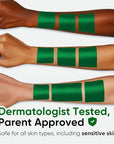 Blue Squid PRO Forest Green Face Paint Stick - Waterproof Body Paint for Adults & Kids Eye Black Baseball, Eyeblack Softball - Hypoallergenic Twist-Up Non-Toxic Makeup Stick for Cosplay, Sports, SFX