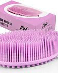 Avilana Silicone Body Scrubber - Food Grade & Lab Tested, Gentle Exfoliating Shower Brush for All Skin Types, Hygienic Quick-Dry Loofah Alternative, BPA-Free Body Brush