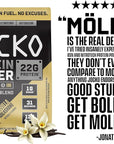 Jocko Mölk Whey Protein Powder 22g Protein - Sugar Free Monk Fruit Blend - Muscle Recovery & Growth, Packaging May Vary (31 Servings, Vanilla Milkshake)