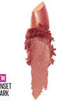Maybelline New York Color Sensational Lipstick, Lip Makeup, Cream Finish, Hydrating Lipstick, Nude, Pink, Red, Plum Lip Color, Sunset Spark, 0.15 oz; (Packaging May Vary)