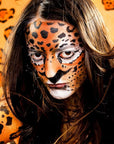 Orange Face Body Paint Stick, Eye Black Stick for Sports, Waterproof Full-Coverage Orange Face Makeup for Halloween Pumpkin Cheetah Lion Tiger Cosplay Makeup