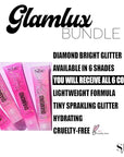 Beauty Bundle She Diamond Glitter Lip Gloss Bright High Shine Glitter Holographic Long Lasting Non-Sticky Formula Gifts for Girls, Teens, Tweens & Women