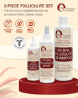 Folliculitis Leave-On Dry Scalp Serum - Non-Greasy Serum for Hair Build-up with Salicylic Acid, Tea Tree Oil & Peppermint Oil - Flaky & Itchy Scalp Care by e70, 2 fl. oz