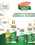 Palmer's Amino Bonding Complex Hair Oil, Healing Treatment with Coconut Oil & Vitamin E, Heat Protectant, Anti Frizz, Adds Shine, Strengthens & Protects Hair Growth, All Hair Types, 4 fl oz