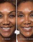 No Makeup Makeup Long-Lasting Lightweight Foundation & Brush Duo | Cruelty-Free, Fragrance-Free, Buildable, Transfer-Proof Makeup (Golden Tan)