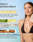 Everyday Humans SPF30 Sheer Body Glow Oil with Gold Mica | Sun Glazed Hydrating UV Protection Vegan Cruelty Free 5.1 Fl Oz | Bergamot, Squalane, Jojoba Seed Oil | UVA/UVB Broad Spectrum Protection