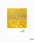 Hemway Eco Friendly Biodegradable Glitter 100g / 3.5oz Bio Cosmetic Safe Sparkle Vegan for Face, Eyeshadow, Body, Hair, Nail and Festival Makeup, Craft - Chunky (1/40" 0.025" 0.6mm) - Gold