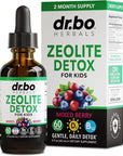 Zeolite Detox for Kids Liquid Drops - Advanced Zeolite for Kids with Vitamins B12 & D, Clinoptilolite Zeolite Detox - Zeolite Kids Gentle Body Daily Detox Cleanse, Focus & Speech Zeolite Drops 2oz