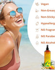 NEW After Sun Solar Recovery Spray with Aloe Vera - For Skin & Face with Instant Sunburn Relief. Unlike Regular Aftersun Spray, Ours Is Made From Freshly Cut Texas Aloe. With Mango & Chamomile (12 Oz)