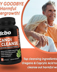 Candi Cleanse Support Supplement Pills - Anti Overgrowth Supplements for Women & Men - Extra Strength Balance Control Probiotic Complex Cleanser - Natural Oral Herbal Oregano & Caprylic Acid Capsules