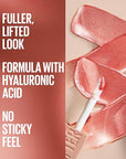 Maybelline Lifter Gloss, Hydrating Lip Gloss with Hyaluronic Acid, High Shine for Plumper Looking Lips, Amber, Cream Neutral, 0.18 Ounce