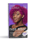 Softsheen-Carson Dark and Lovely Hair Dye, Fade Resist Hair Color with Conditioning Mask, Poppin Pink, 1 Kit