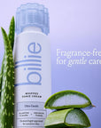 Billie Whipped Shave Cream - Ultra Gentle Protection - Fragrance-Free & Dermatologist-Approved - Designed for Sensitive Skin - 6.5 fl oz