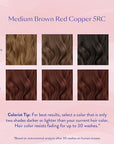 eSalon Permanent Hair Color & Hair Dye Complete Kit - Medium Brown Red Copper - Personal Colorist Kit for Up To 100% Gray Coverage for All Hair Types - Professional-Grade Ammonia-Free Hair Dye