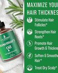 Rosemary Oil for Hair Growth for Women, Men. Strengthens & Hydrates Thinning, Dry Hair for a Healthier-Looking Scalp. For Women & Men – Vegan 2oz Serum