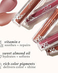 Julep So Plush Hydrating Lip Gloss – High-Shine, Non-Sticky Lip Color - Vitamin E for Soothing & Repair – Cruelty-Free, Moisturizing Gloss – Girl Crush