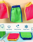 6 pcs exfoliating washcloth, korean