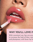 Women's Forget The Filler Lip Plumper Line Gloss, Velvet, Pink, 0.11 Fl Oz (Pack of 1)
