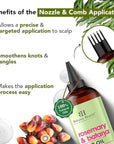 Botanic Hearth 100% Pure Rosemary Batana Oil For Hair Growth | Infused with Biotin, Jojoba & Castor Oil | Hair Oil Repairs Dry Damaged Hair, Strengthening, Healthier - Hair Tonic, 6.7 fl oz