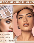 Contour Powder Highlighter Powder Contour Palette,2 In 1 Palette,Face