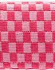Pazimiik checkered makeup bag for