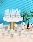 24 Pcs Mini Aloe Vera Gel 1oz Soothing Moisture Aloe Gel Travel Size Aloe Vera Gel Moisturizing Face Skin Aloe Vera Gel Bulk for Thank You Gifts Summer Beach Wedding Party Supplies (Beach)