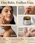 Beef Tallow for Skin & Face – Whipped Tallow & Honey Balm – 100% Grass Fed Tallow Face Moisturizer with Mango Butter, Jojoba Oil, Vitamin E – Organic Beef Tallow Balm for Dry Skin & Wrinkles – 3 oz