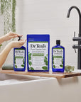 Dr Teal's Foaming Bath with Pure Epsom Salt, Relax & Relief with Eucalyptus & Spearmint, 34 fl oz (Pack of 2)