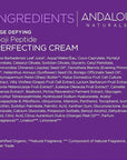 Andalou Naturals Goji Peptide Perfecting Cream, Age Defying Face Cream, Resveratrol CoQ10 Face Moisturizer, Supports Skin Collagen and Elastin & Helps Fight Fine Lines & Wrinkles, 1.7 fl oz
