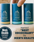 Oars + Alps Deodorant for Men & Women, Aluminum Free Deodorant for Men, Dermatologist Tested, Clean Ingredients, Non Toxic, Vegan, Long Lasting, Odor Protection, Variety Pack 3pk, 2.6oz