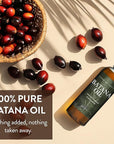 Batana Oil for Hair Growth - 2oz - 100% Pure, Cold Pressed, Unrefined Oil from Honduras - Supports Stronger & Thicker Hair - Dr Sebi Inspired Hair Growth Treatment